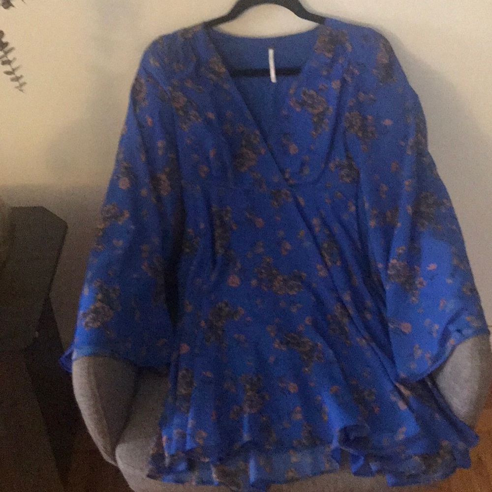 Free people bell sleeved mini dress